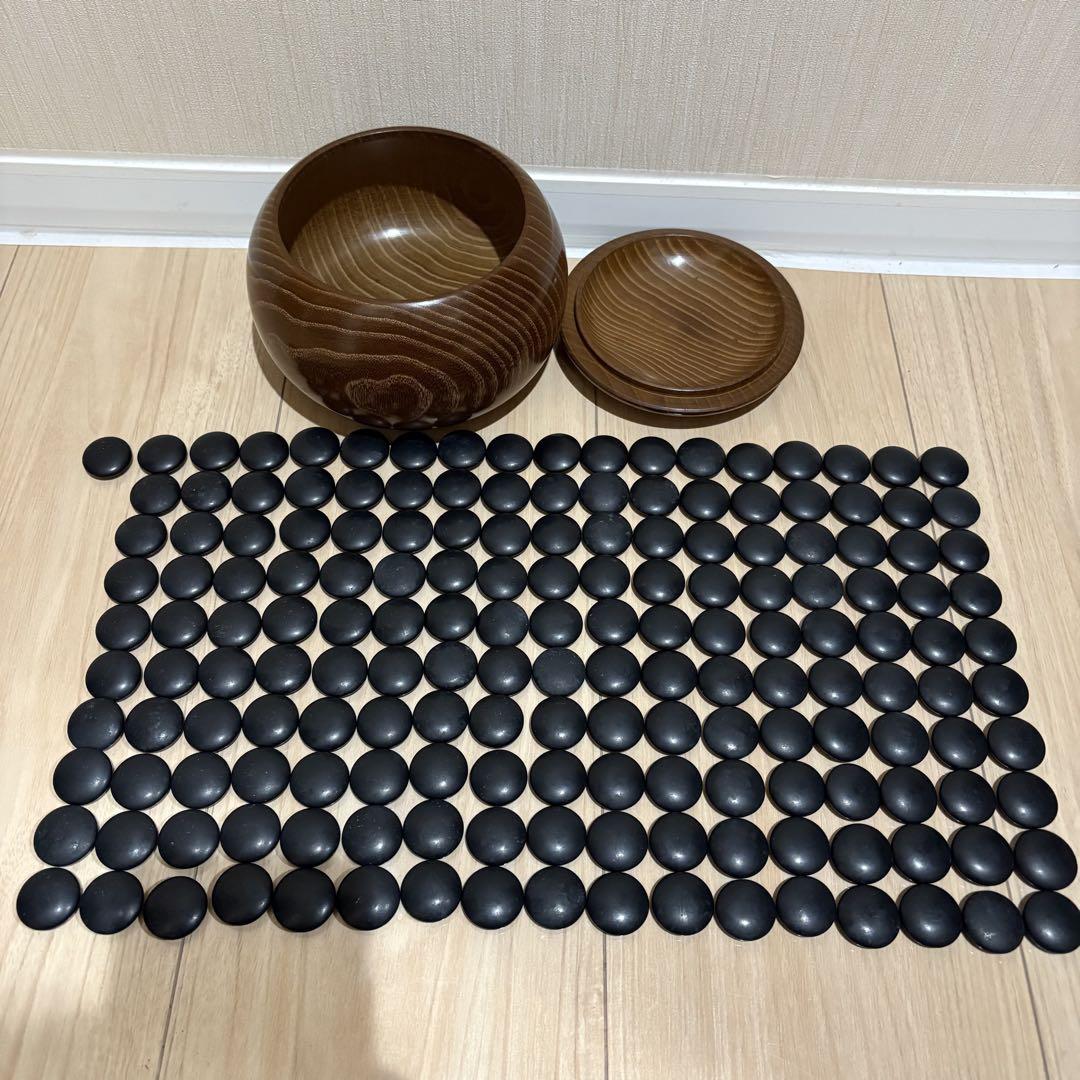 囲碁　 碁石　寸　蛤　那智黒