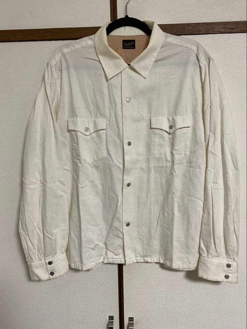 TENDERLOIN テンダーロイン T-CORDUROY ウエスタンシャツ 白M TENDERLOIN