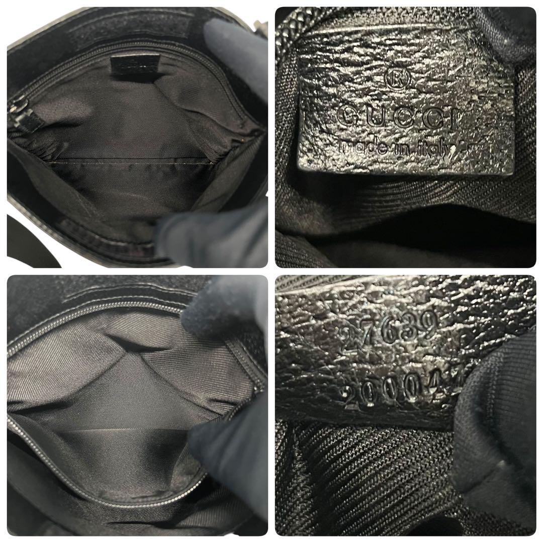 GUCCI グッチ GG キャンバス×レザー ショルダー バッグ メッセンジャー