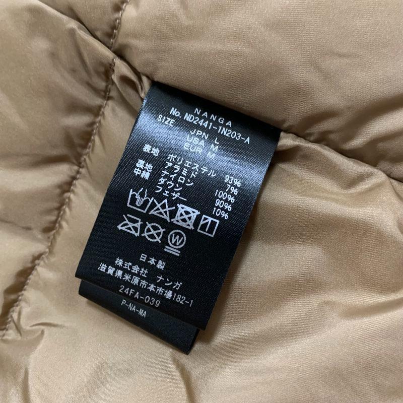NANGA ナンガ HINOC DOWN VEST ヒノック ダウンベスト L