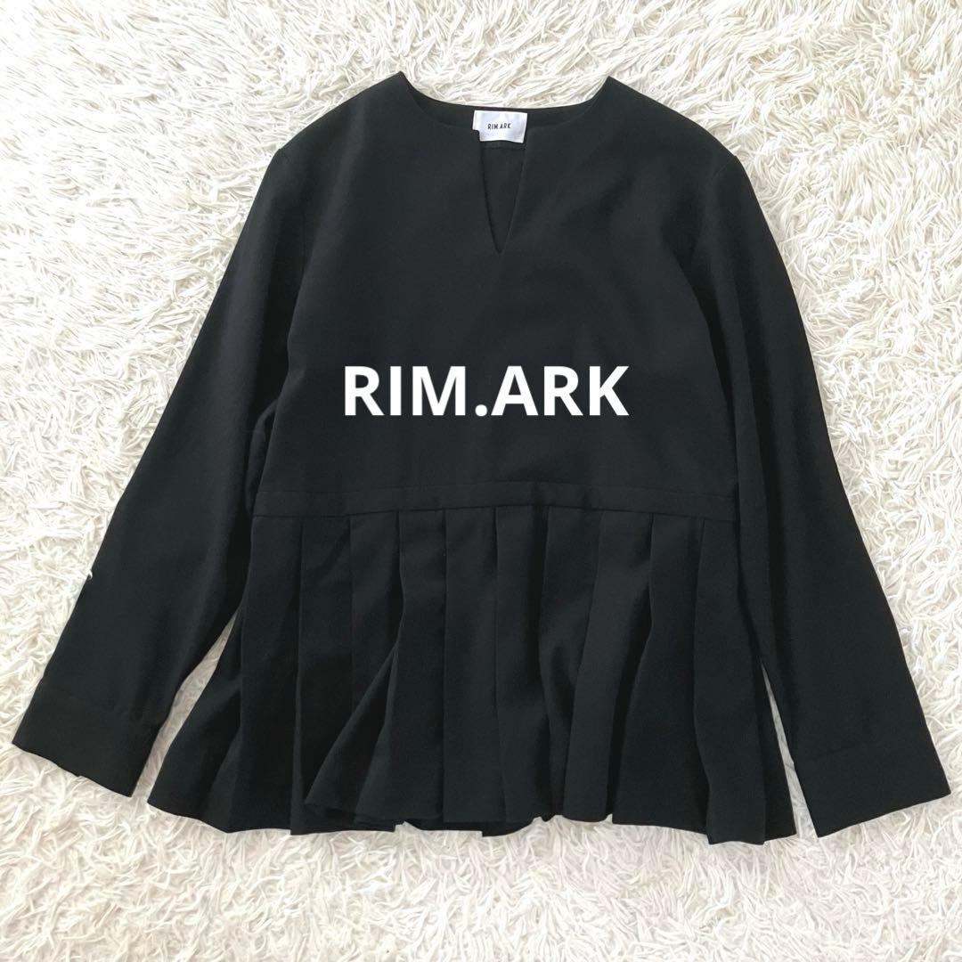 RIM.ARK リムアーク スキッパー プリーツ 長袖 カットソー ブラック
