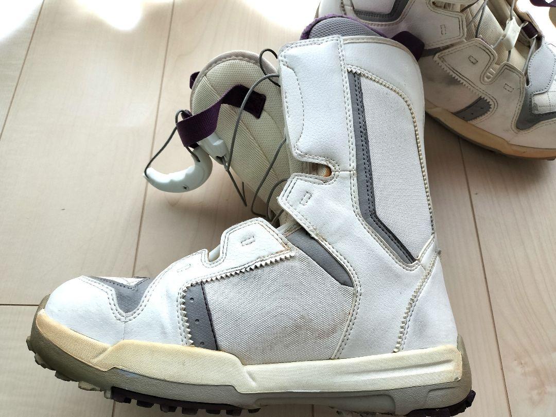 Salomon スノーブーツ 女性用 ホワイト/パープル autofit
