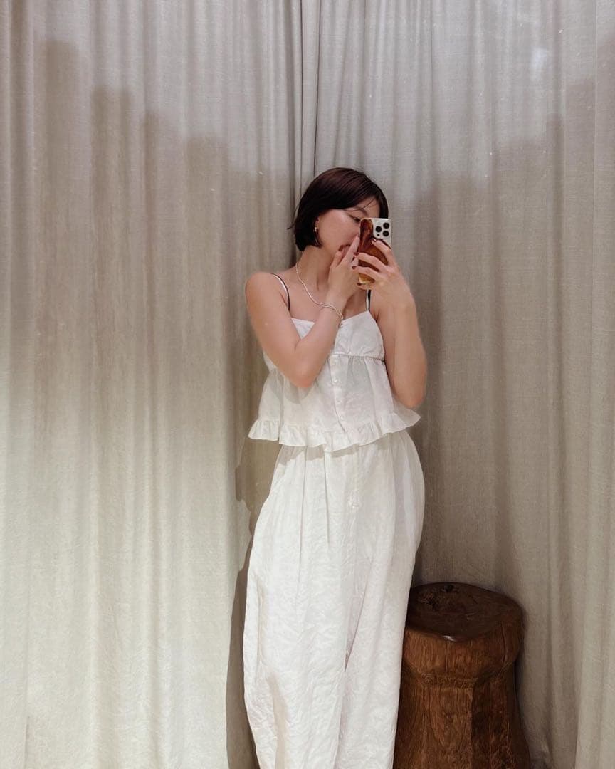 リネンカーヴィーパンツFREE