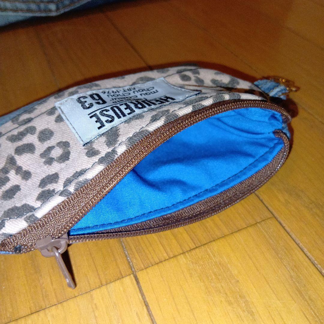ハンドメイド　デニムリメイク　トートバック　ポケットティッシュポーチ付き