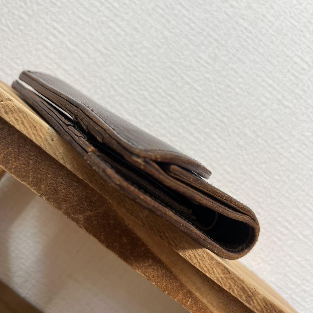 【現行モデル】★ポーター★カジノ★ブライドルレザー二つ折り財布★ブラウン色