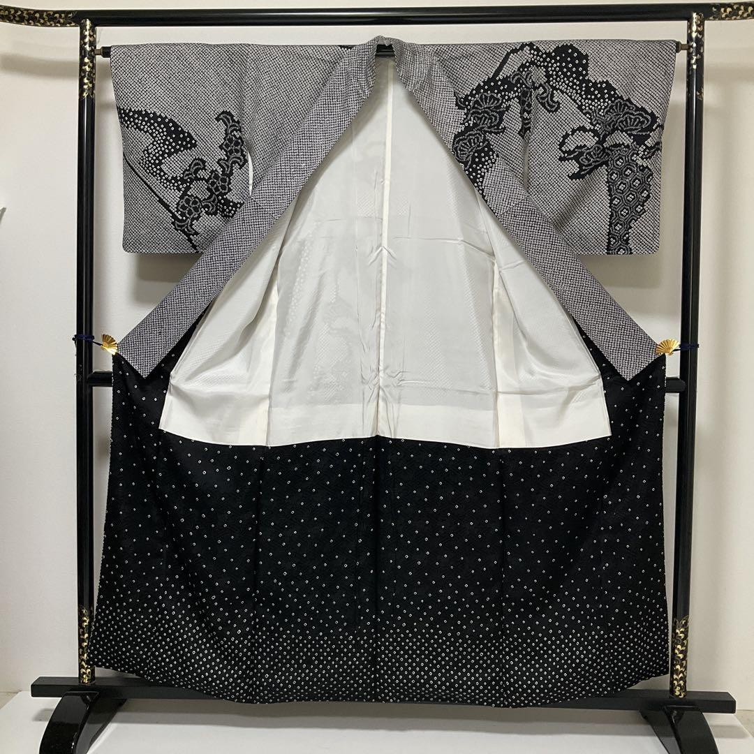 No.2478 未使用シリーズ正絹ブラック総絞り訪問着　美品 楽天市場】黒 総絞りの通販
