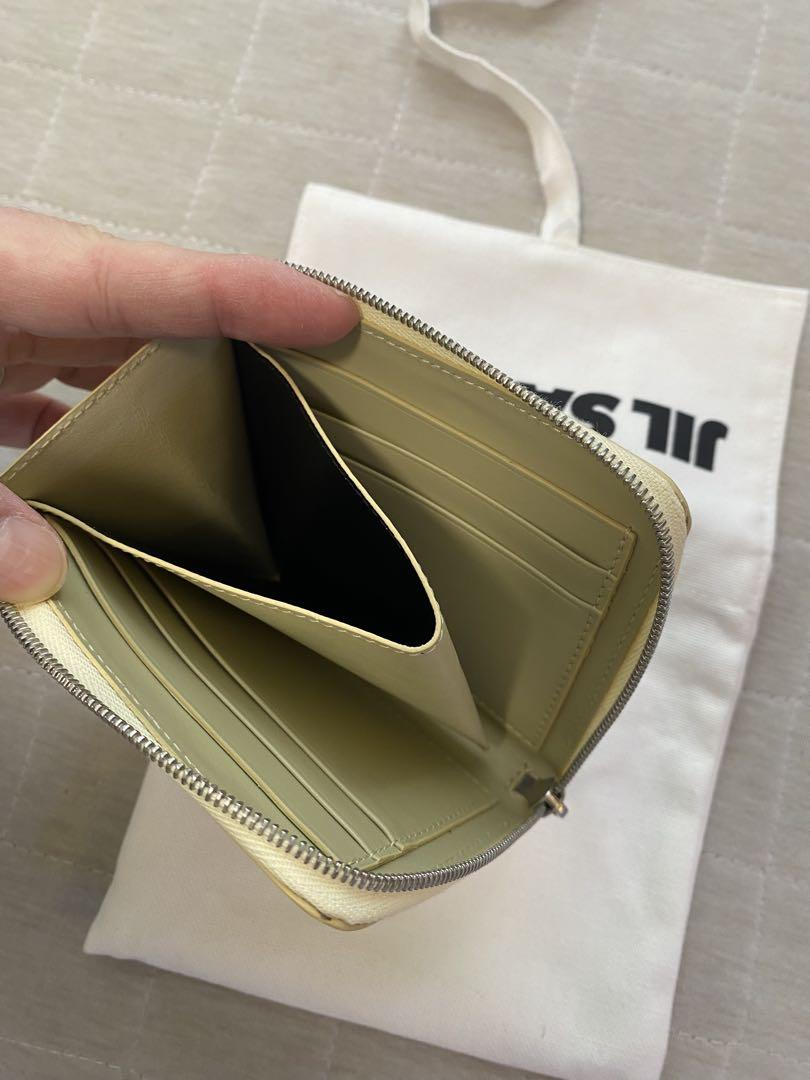 JIL SANDER ベージュ 二つ折り財布 カードケース