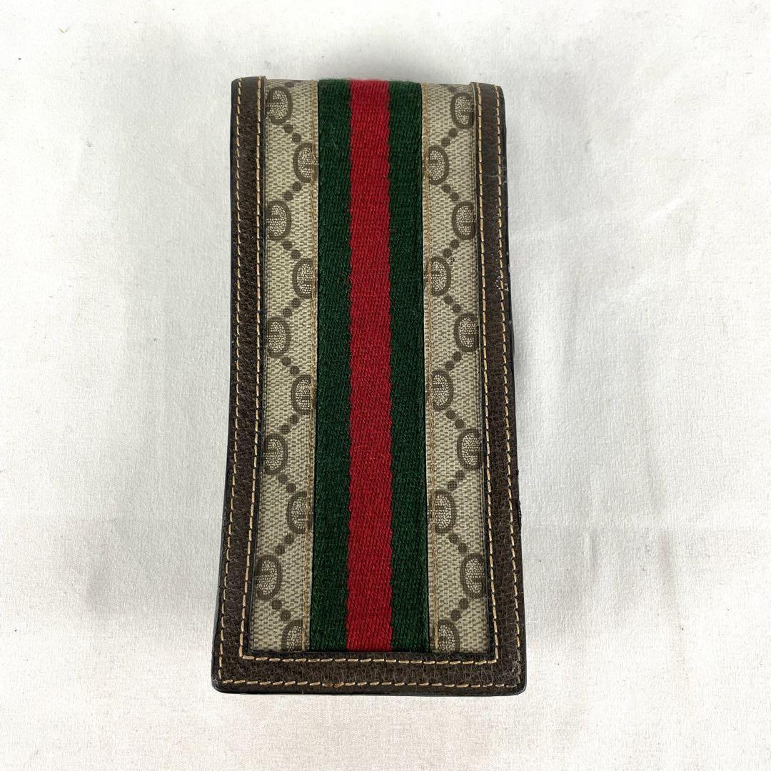 GUCCI グッチ メガネ ペン ケース シェリーライン 小物入れ