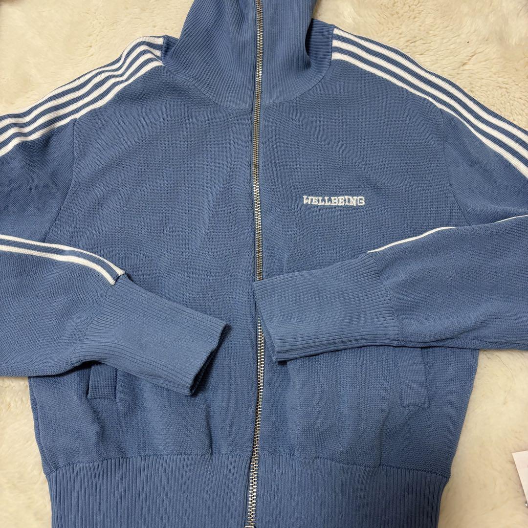 moussy トラックジャケット　wジップ　ブルー