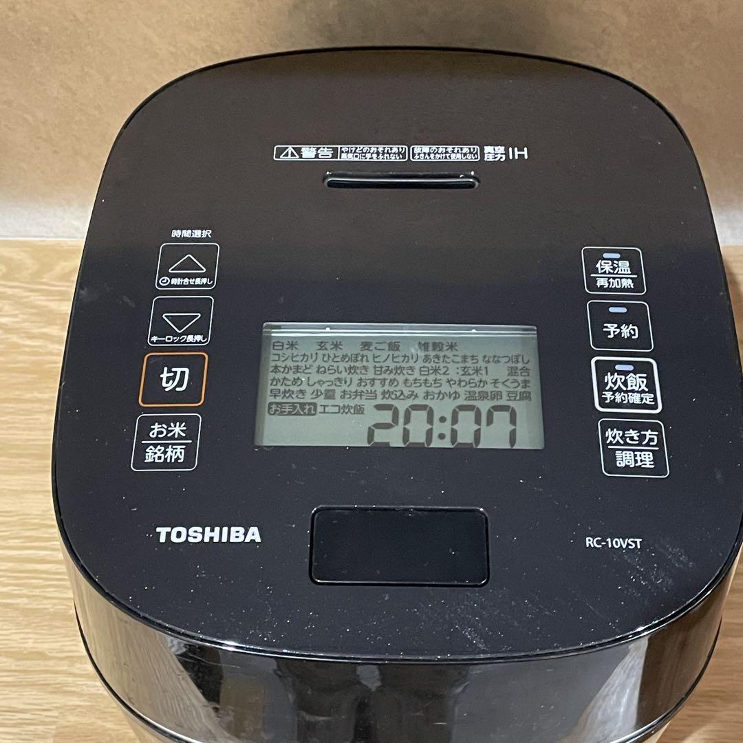 TOSHIBA IH炊飯器 RC-10VST 黒