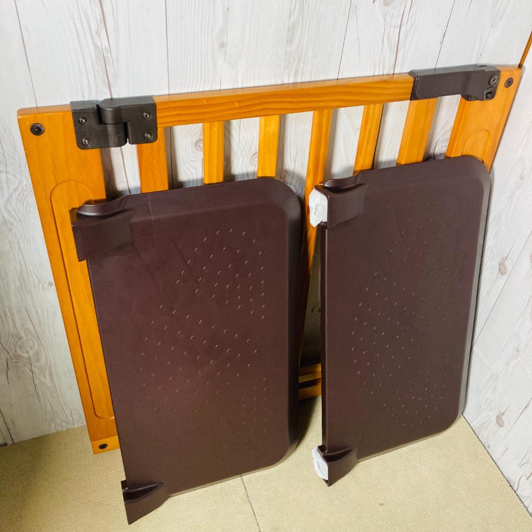 日本育児 木製パーテーション FLEX400-W ブラウン 付属品完品 美品