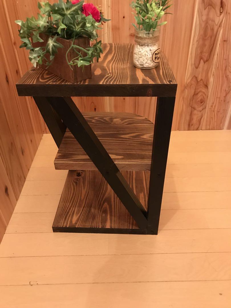 ハンドメイド　サイドテーブル