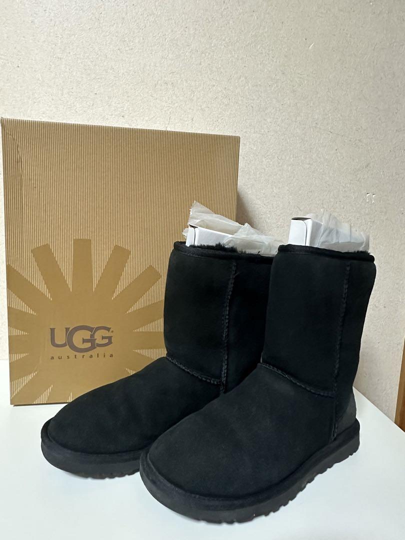 UGG ムートンブーツ 黒【22㎝】 UGG ムートンブーツ 黒正規品 クラッシックショートⅡ 黒