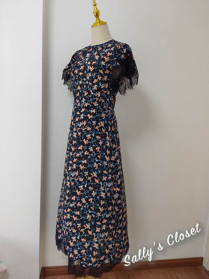 ⭐️25新作 新品♡ UllaJohnson 花柄シルクロングワンピース♡　086