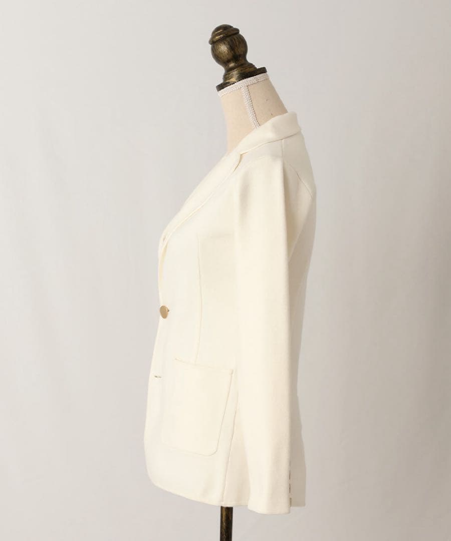 新品　JENNE ジェンヌ　ベーシック　ニットジャケット 金ボタン　Mサイズ