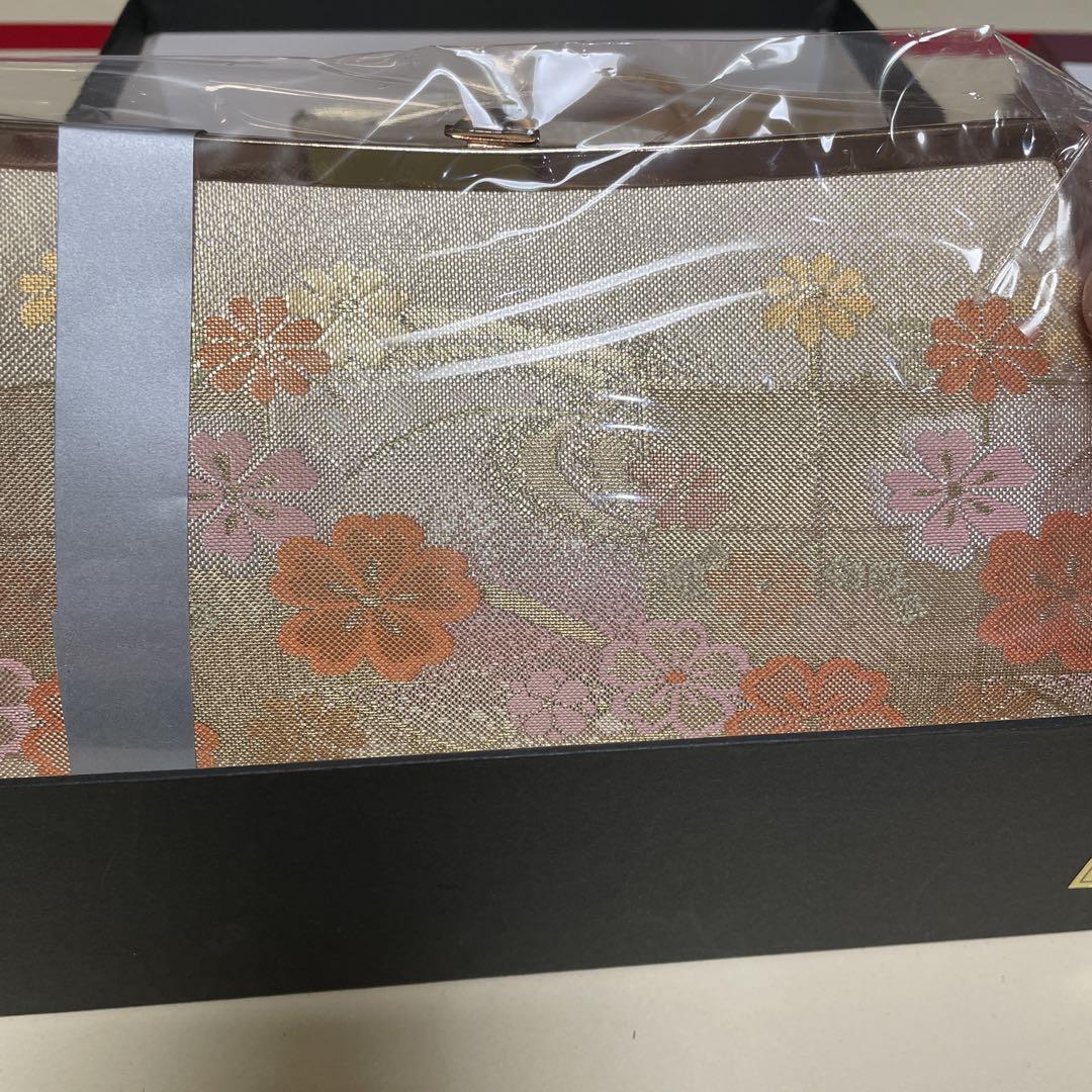 佐賀錦　草履とバッグのセット Lサイズ 花柄