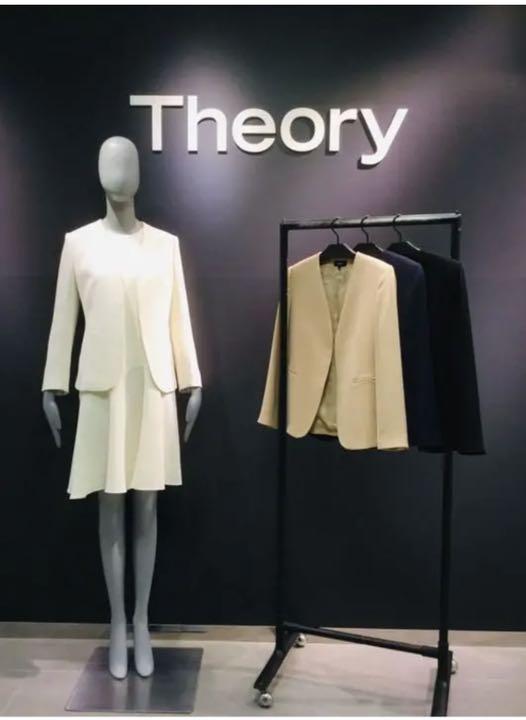 Theory CLASSIC CREPE ノーカラージャケット Theory Classic Crepe ノーカラージャケット size2