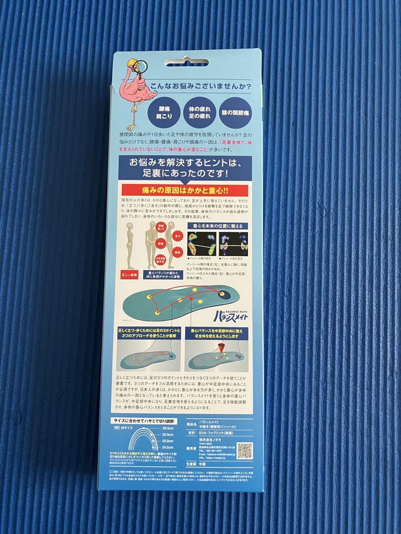 姿勢矯正改善インソール　バランスメイト　Sサイズ　ノダキ