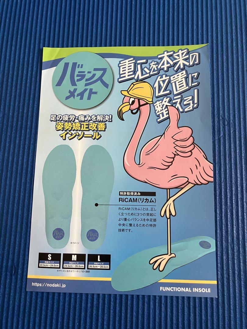姿勢矯正改善インソール　バランスメイト　Sサイズ　ノダキ