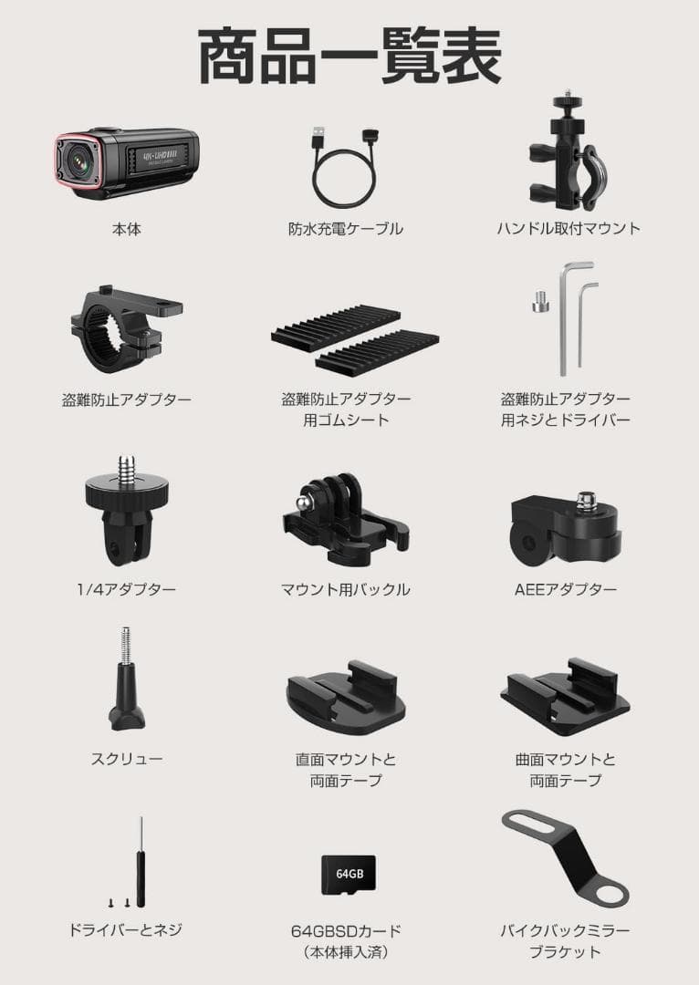 R1753-22 バイクドライブレコーダー