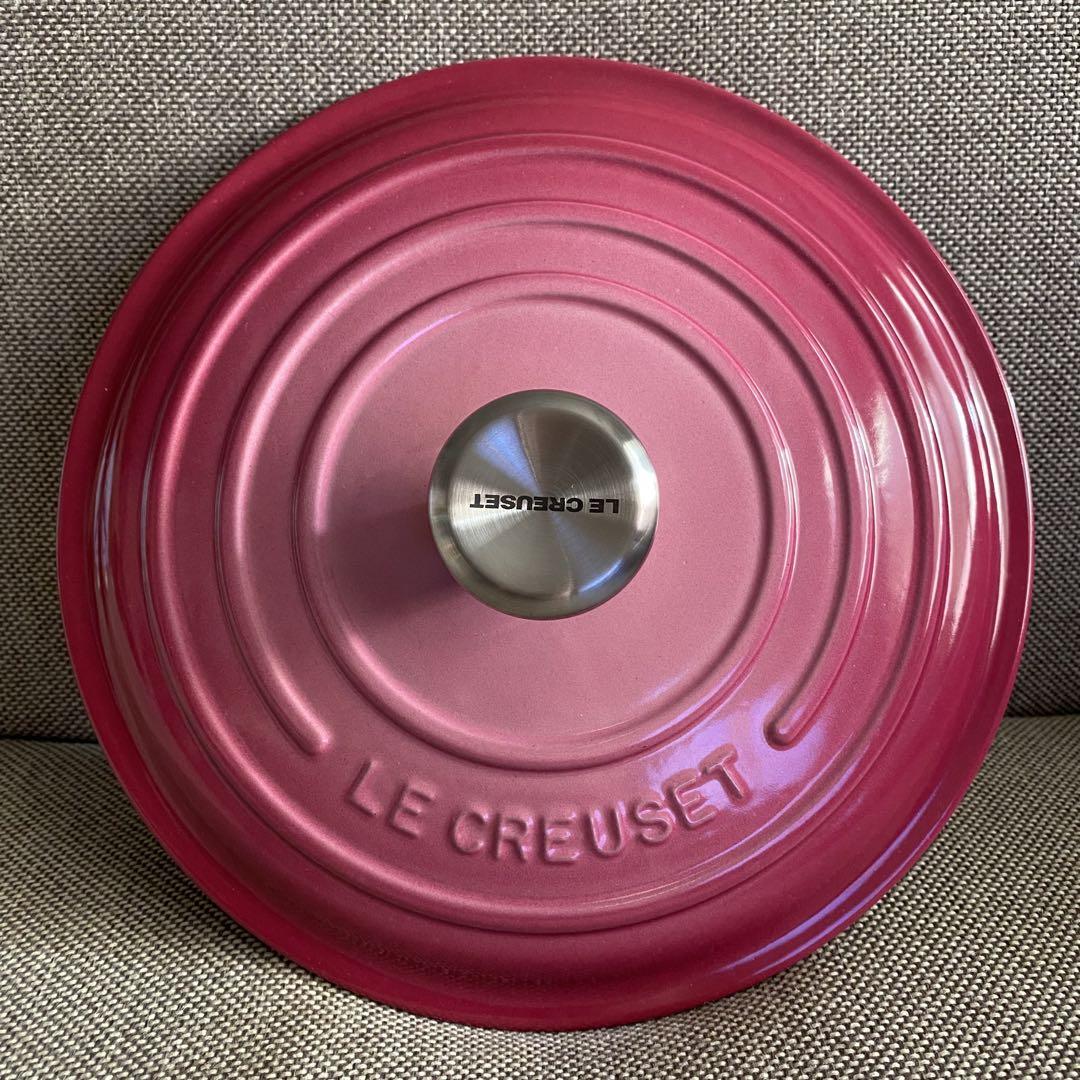 ◾️新品未使用◾️ル・クルーゼ シグニチャー ココット・ロンド 22cm 画像5