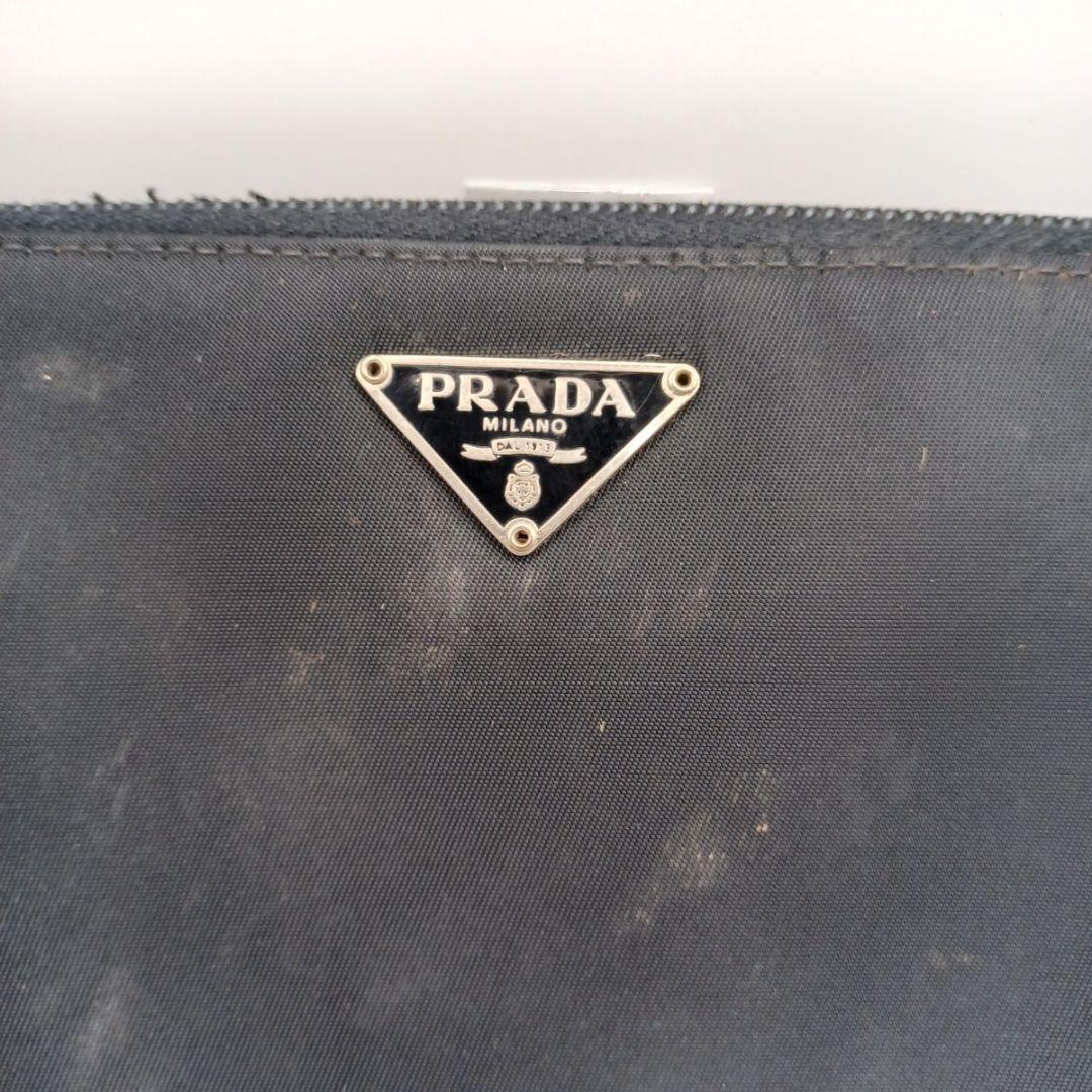 7900□PRADA ナイロン ラウンドファスナー 長財布 bc11yt
