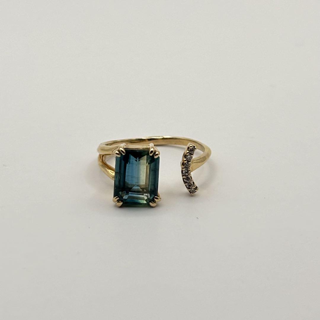 【美品】DAVAN 203jewelry 指輪 エメラルドグリーン×ゴールド 203jewelry DAVAN 10金 420 リング - メルカリ