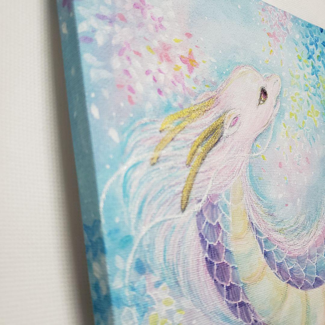 No.437 龍神 虹龍 虹 桜 風景画 絵画 開運絵画 No.437 龍神 虹龍 虹 桜 風景画 絵画 開運絵画 - 絵画