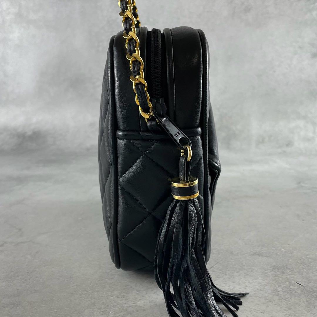 o44【極美品】ジバンシー　4Gロゴ　キルティング　ブラック　チェーンショルダー GIVENCHY - GIVENCHY チェーンショルダーバッグ キルティング