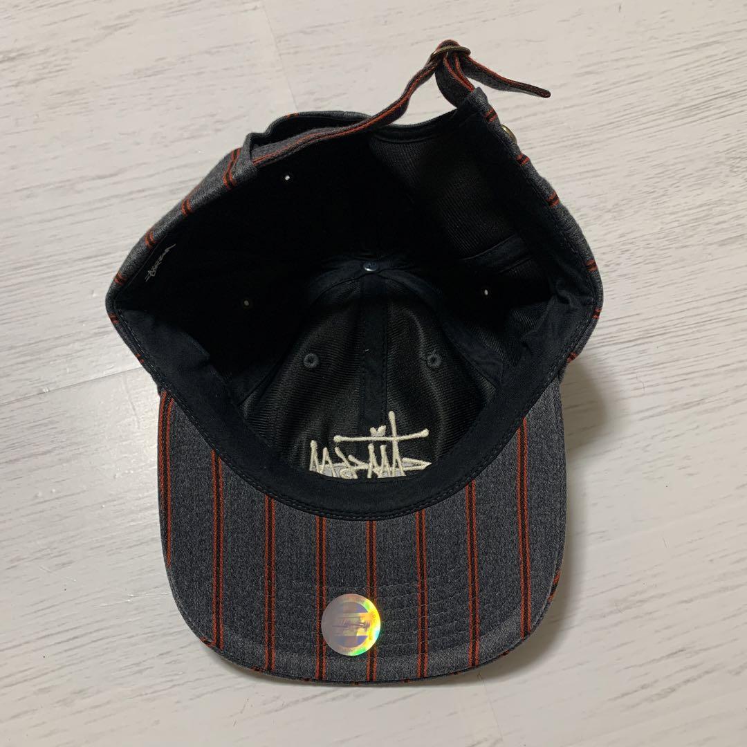 希少美品✨STUSSY キャップ ストライプ　サイズフリー
