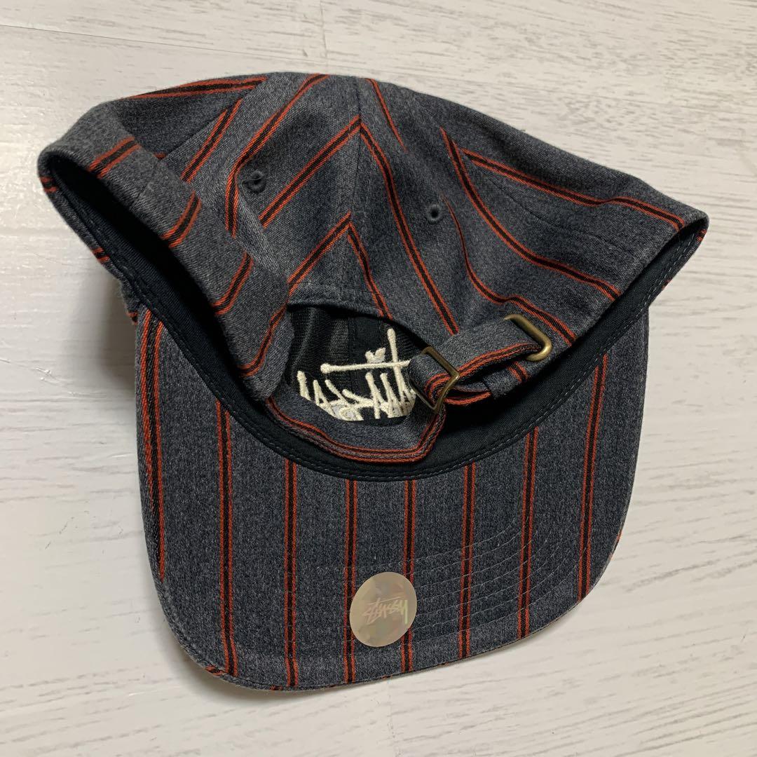 希少美品✨STUSSY キャップ ストライプ　サイズフリー