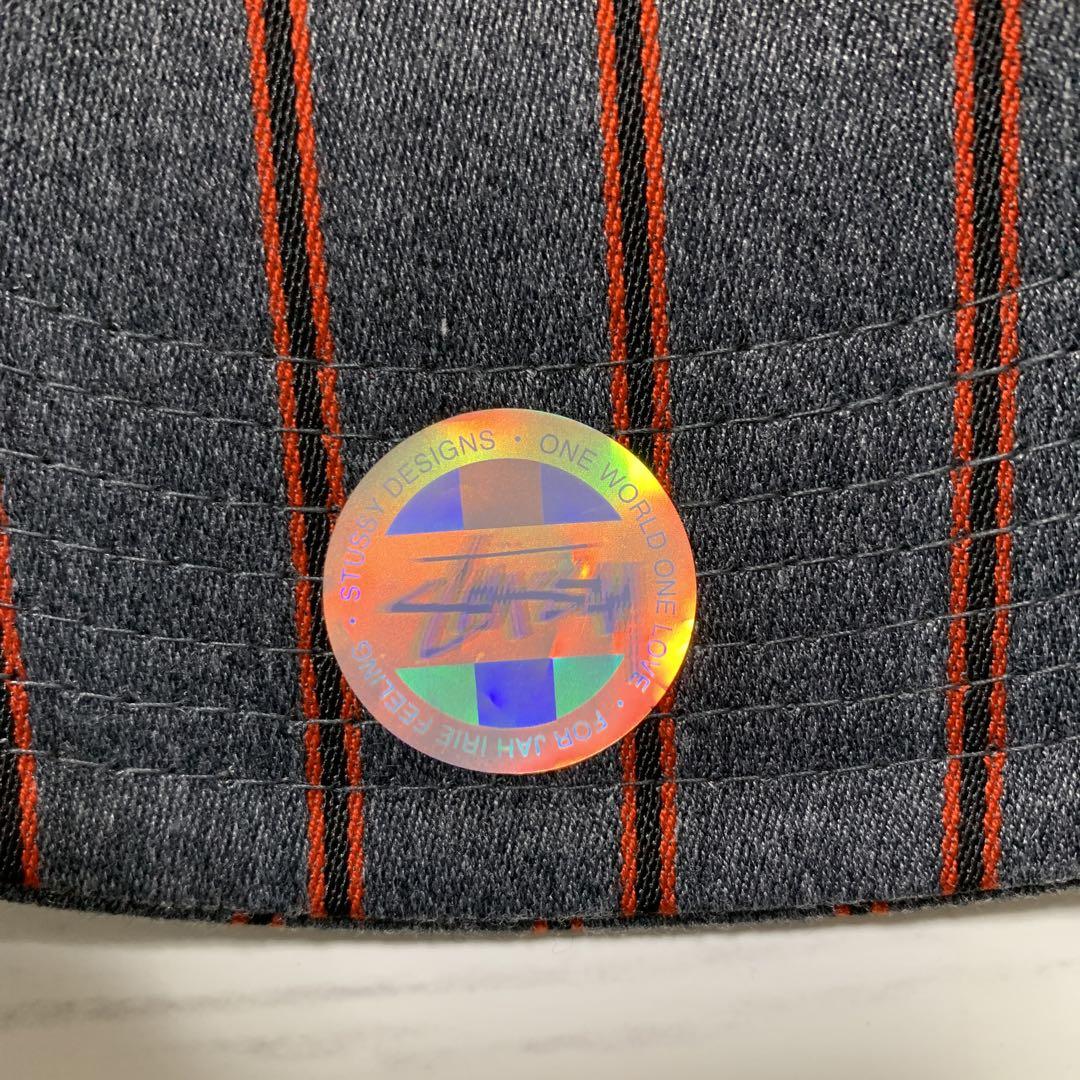 希少美品✨STUSSY キャップ ストライプ　サイズフリー
