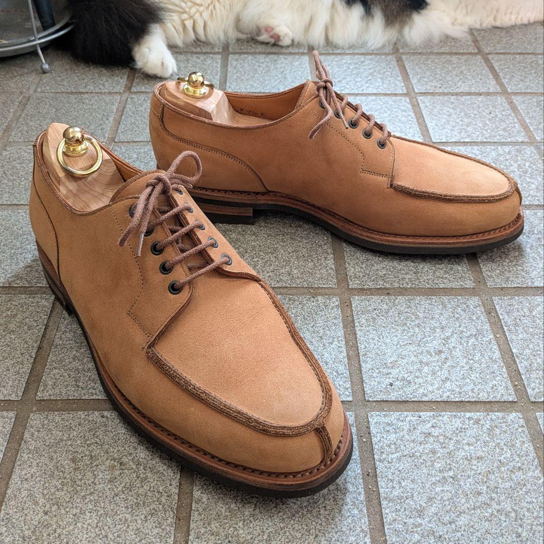 クロケット＆ジョーンズ モールトン スエード 7.5E シューツリー付属