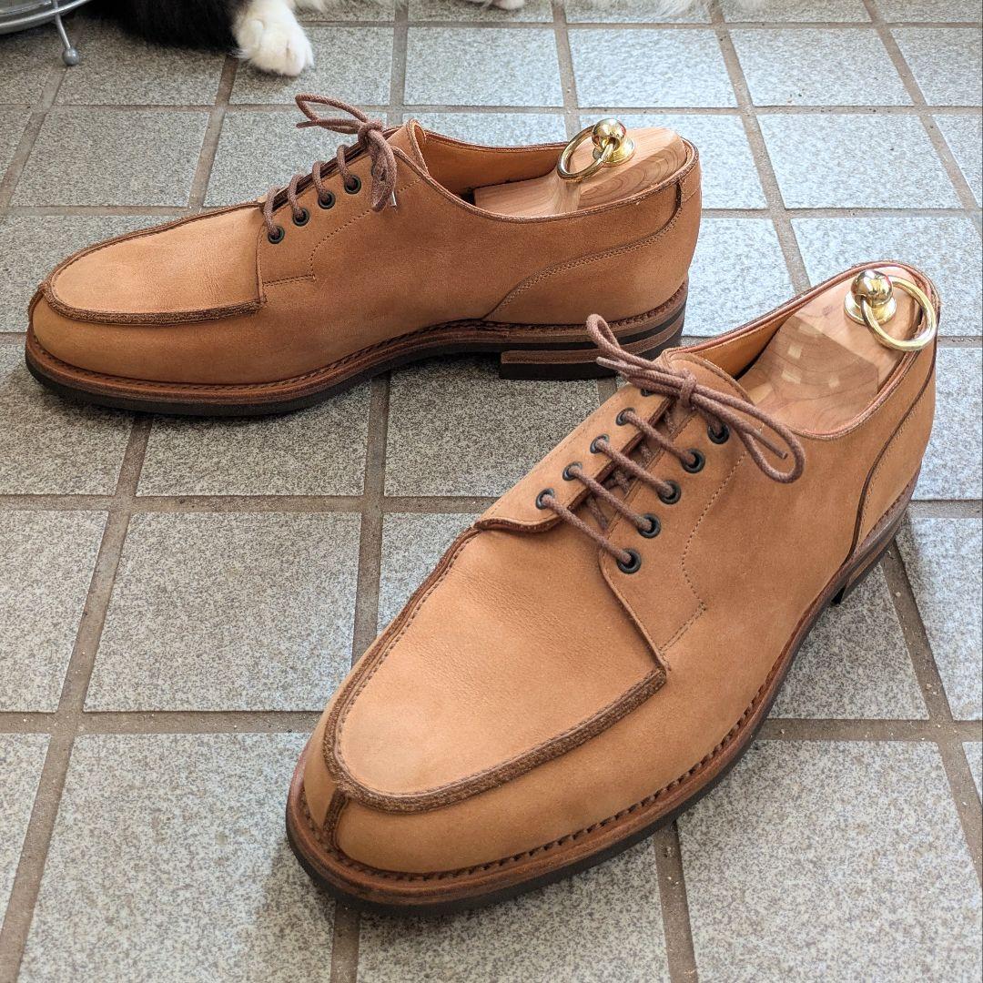 クロケット＆ジョーンズ モールトン スエード 7.5E シューツリー付属