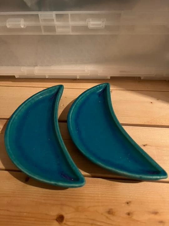 大嶺工房 大嶺實清 ペルシャブルー 月形 お皿 沖縄 やちむん | www