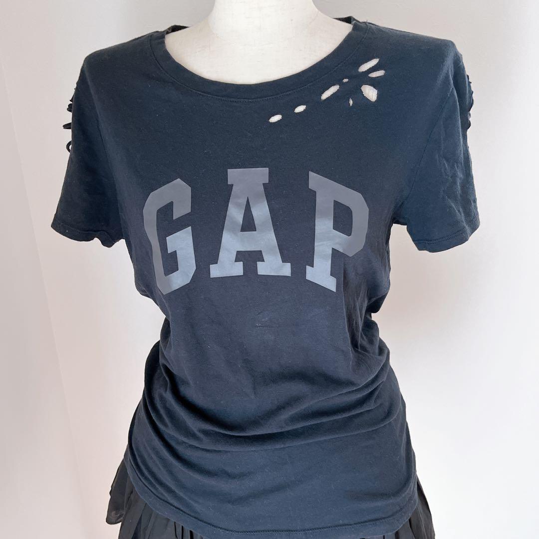 y2k 00s 平成ギャル GAP ぴちT ビックロゴ フェアリーグランジ