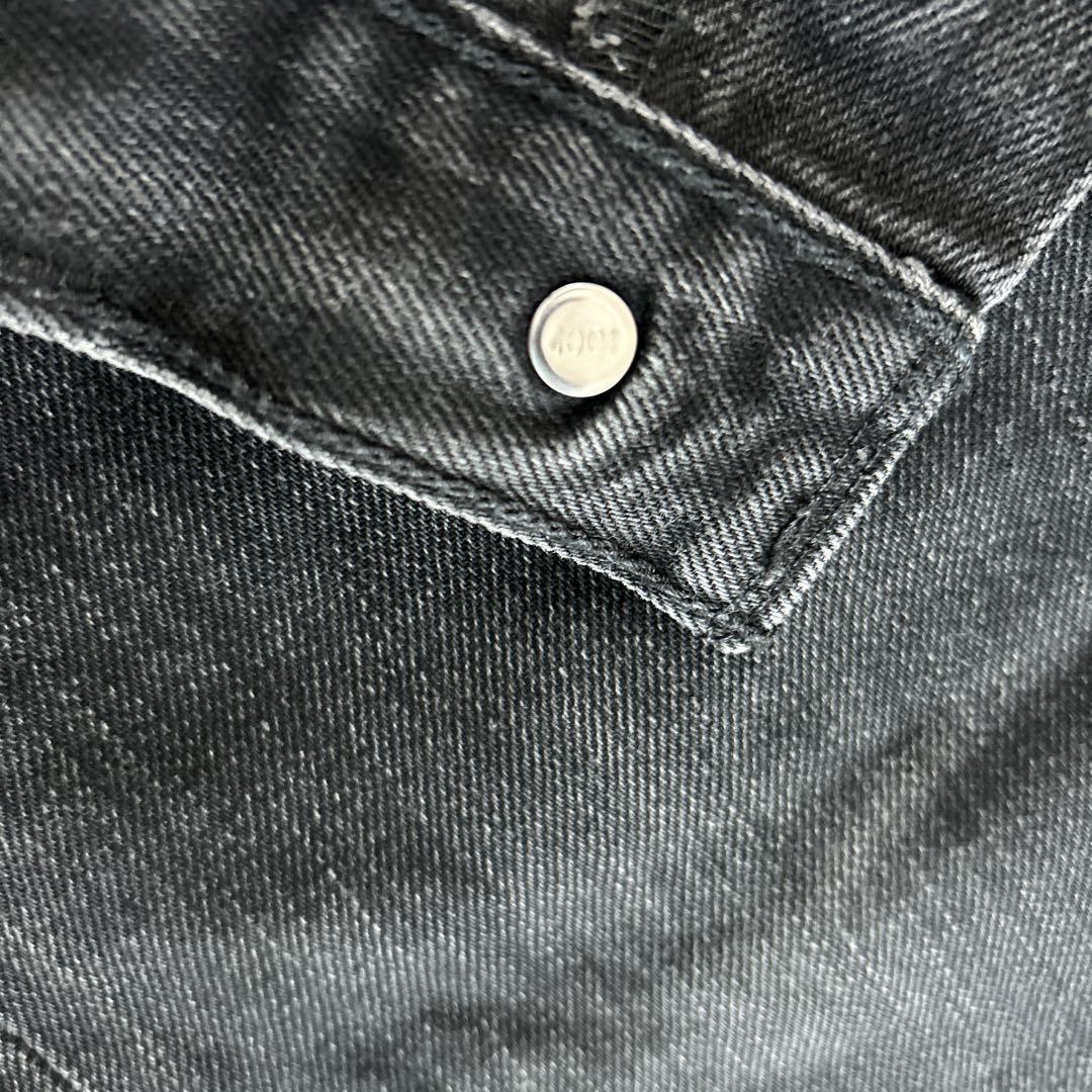 【美品】Levi’s 501 W32L30 ブラックデニム　先染め　メキシコ製