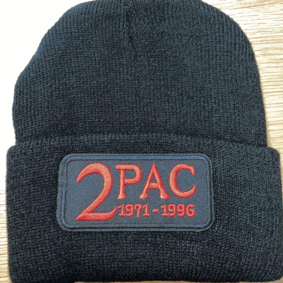 【新品】2Pacニット帽 ニットキャップ(ブラック)