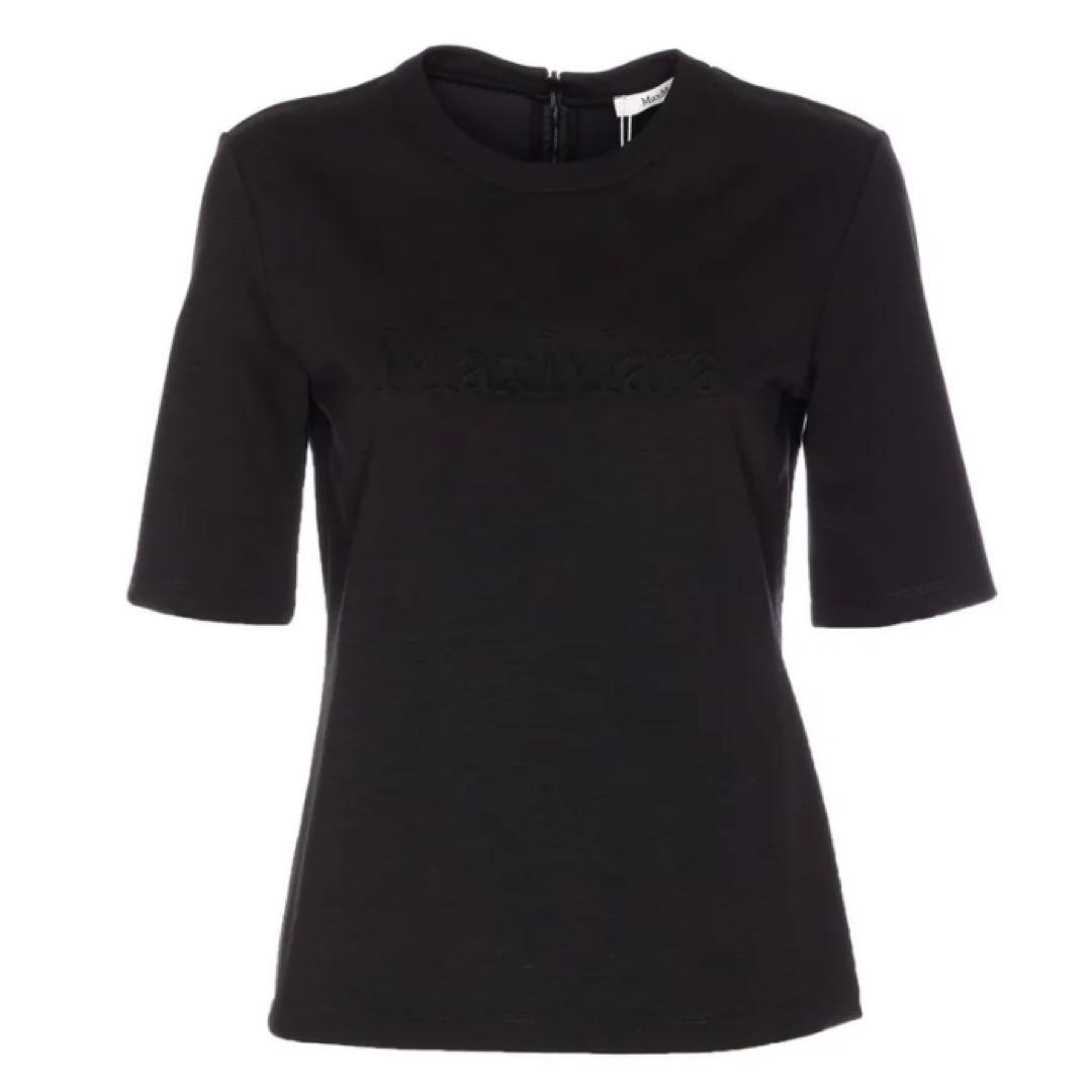 【関税・送料込】Max Mara ピーター刺繍ウール Tシャツ 送料無料》MAXMARA Oversized T-shirt in printed jersey MARA