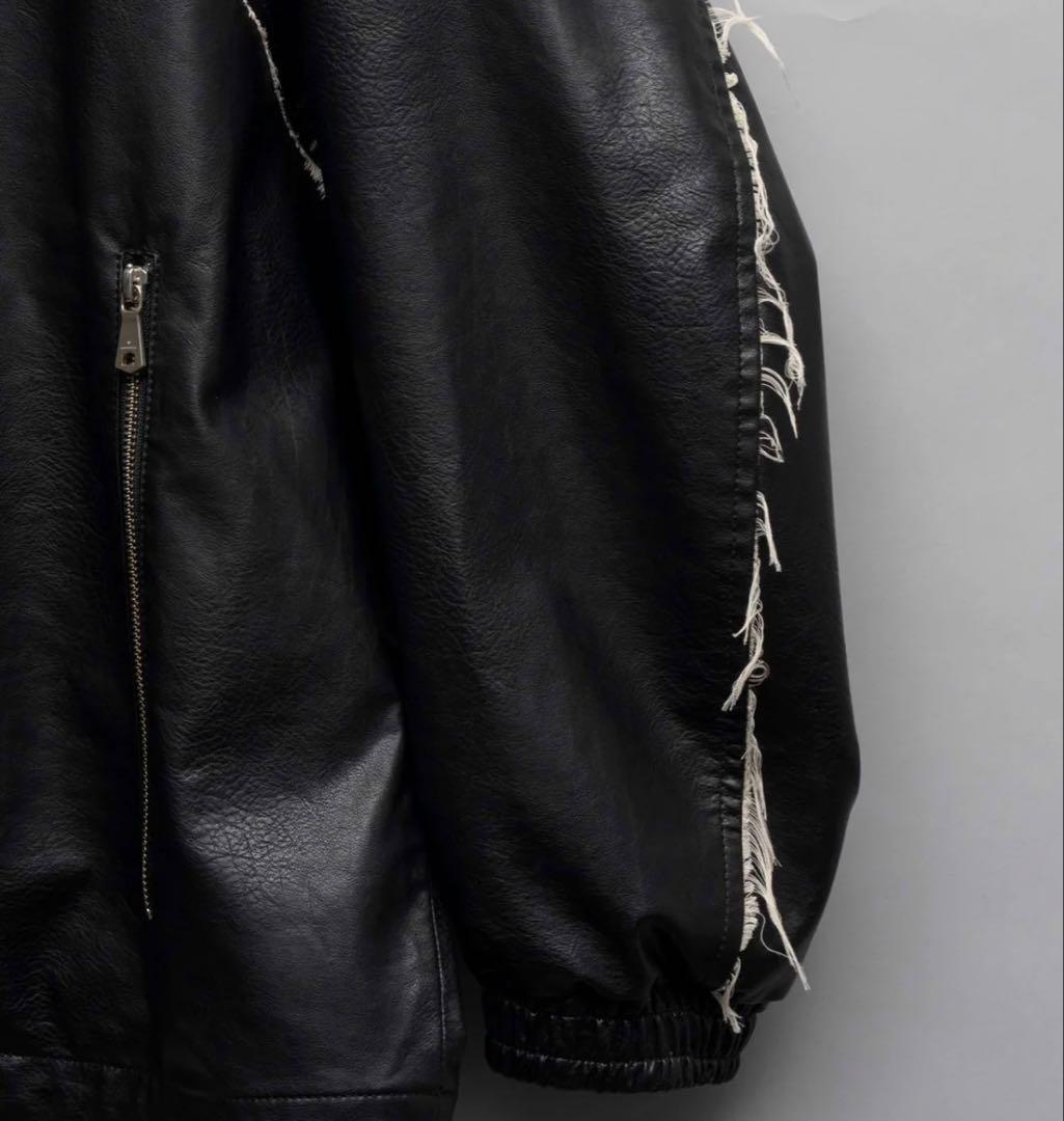 Maison Special ジップアップレザーブルゾン