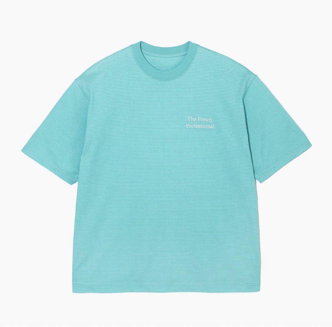 ennoy S/S Border T-Shirt(MINTBLUE×WHITE) 画像1