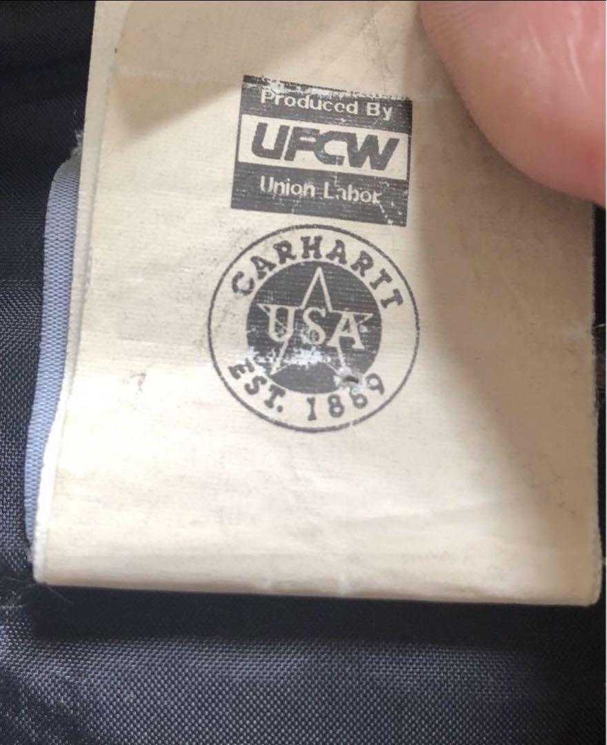 USA製　M  モスグリーンMOS ベスト　ダック　カーハート◆carhartt