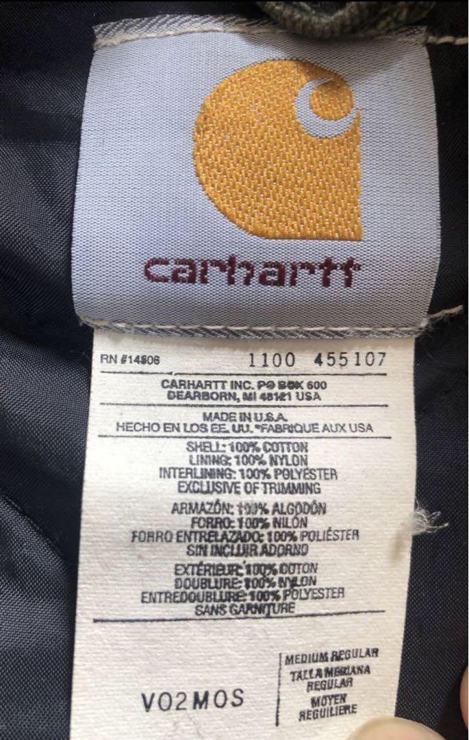 USA製　M  モスグリーンMOS ベスト　ダック　カーハート◆carhartt