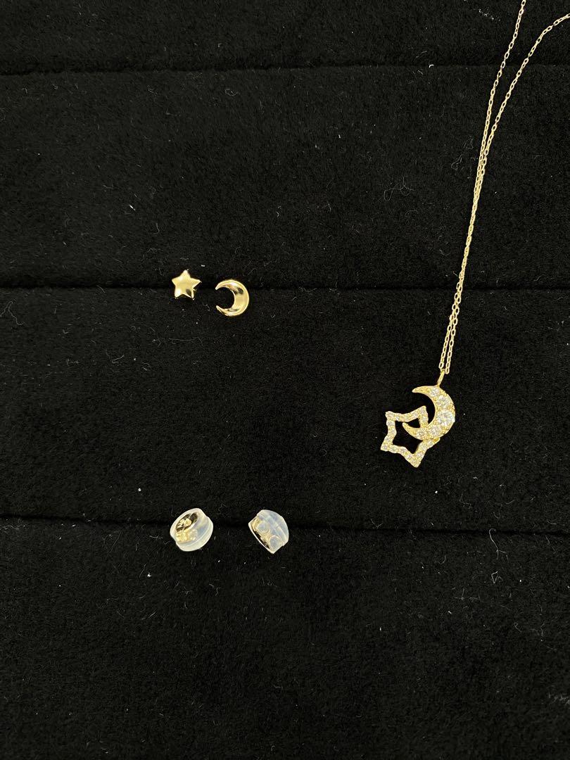 ダイヤモンド K18 ピアス/ネックレス セット 画像2