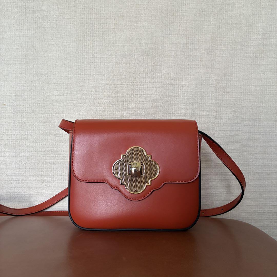 EMPORIO ARMANI オレンジショルダーバッグ - メルカリ
