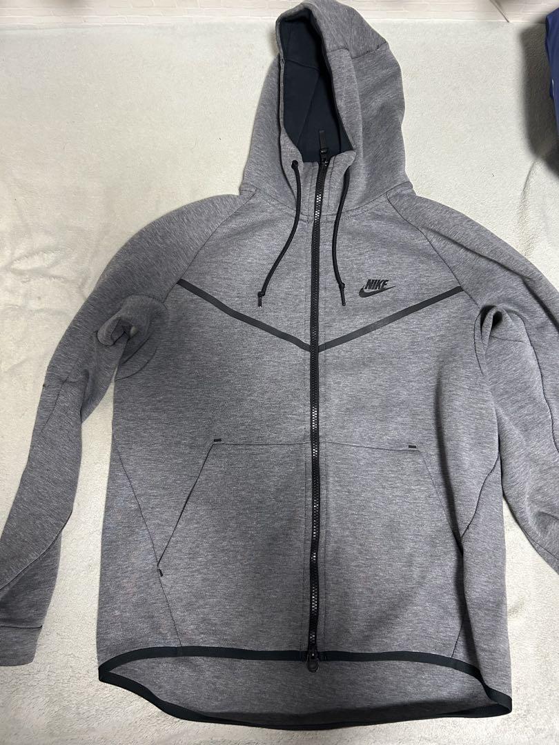 Nike グレー フルジップ パーカー Lサイズ