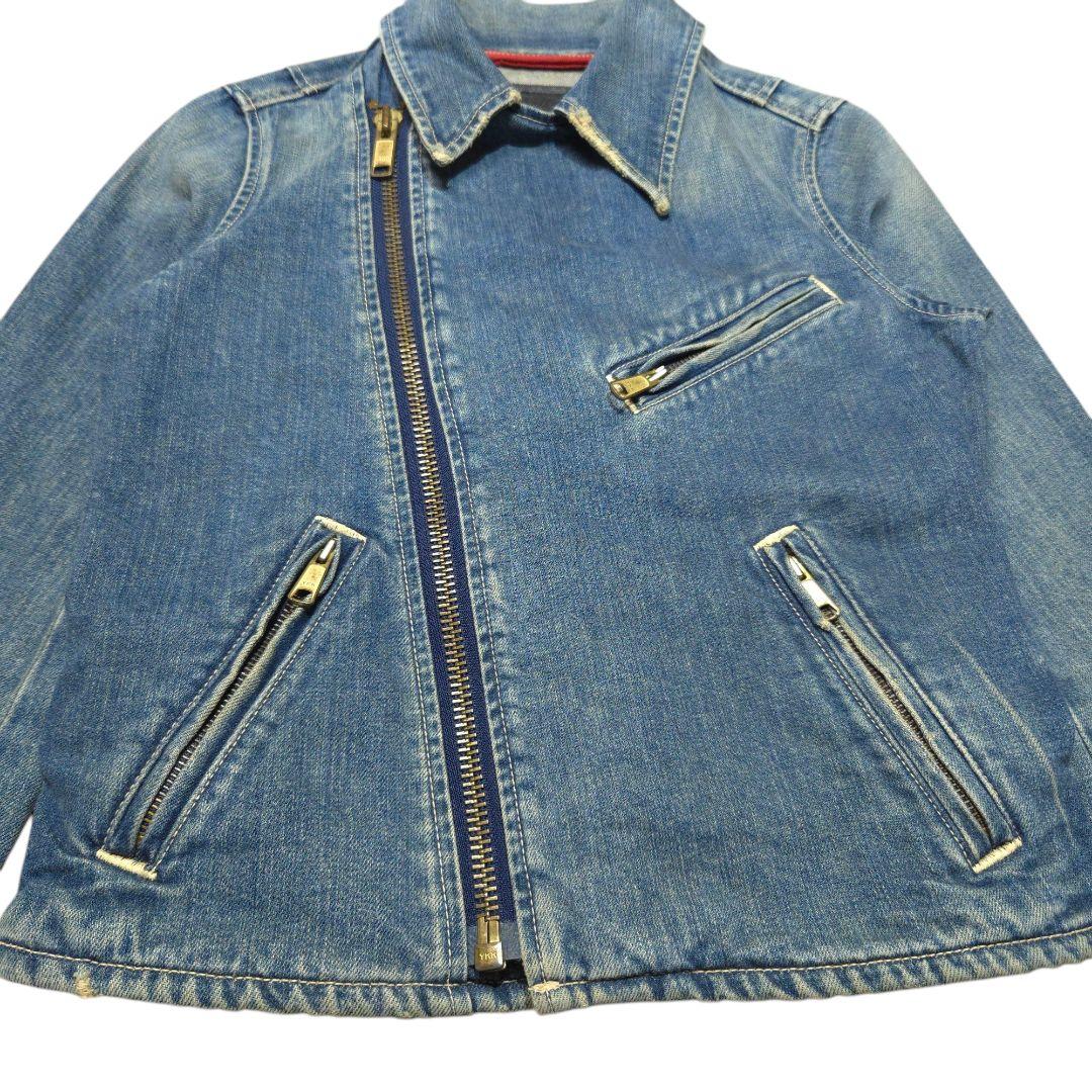 【Gジャン】Levi's リーバイス デニム ダブルライダース 70911 Levi's(リーバイス) / ダブルライダースジャケット/L/デニム/BLK