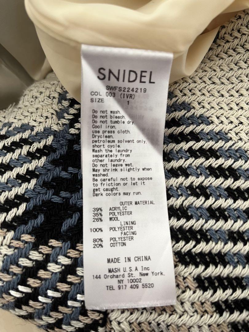 snidel ロービングチェックスカート　1