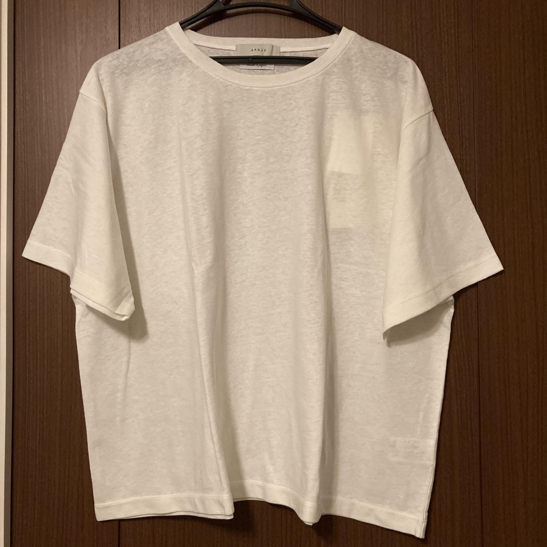 argue コットンリネンワイドtシャツ