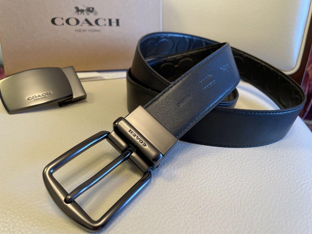 コーチ COACH ベルト メンズ リバーシブル カードケース 2点